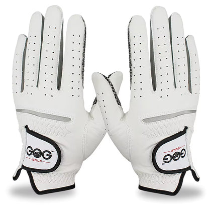 8Pcs Golf Gloves Genuine Sheepskin Leather Men Non-Slip Sports Gloves Left Right for Golfer Men'S Golf Glove Soft Breathable